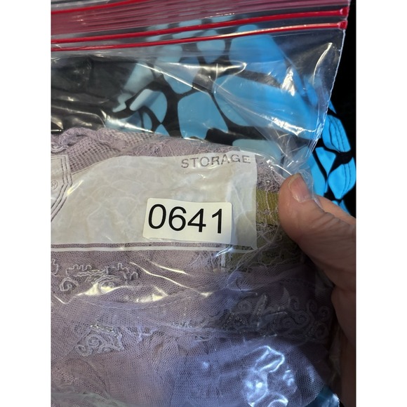 Free People In The Clouds Lace Ruffle Tiered Tank Top Purple Coquette XS NWT - Picture 12 of 12